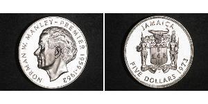 5 Dollaro Giamaica (1962 - ) Argento 