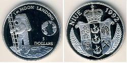 5 Dollaro Niue (1974 - ) Argento 