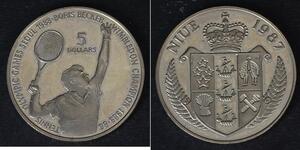 5 Dollaro Niue (1974 - ) Argento 