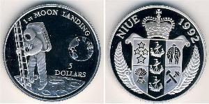 5 Dollaro Niue (1974 - ) Argento 