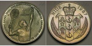 5 Dollaro Niue (1974 - ) Argento 