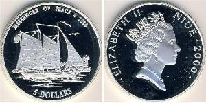5 Dollaro Niue (1974 - ) Argento 