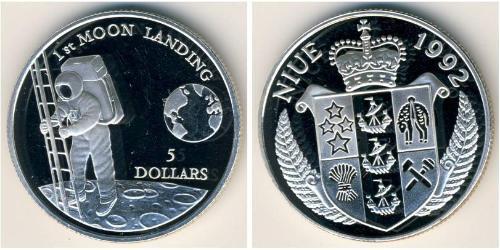 5 Dollaro Niue (1974 - ) Argento 