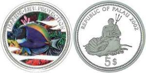 5 Dollaro Palau Argento 