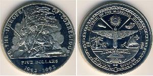 5 Dollaro Isole Marshall (1979 - ) Rame/Nichel 