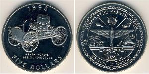 5 Dollaro Isole Marshall (1979 - ) Rame/Nichel 