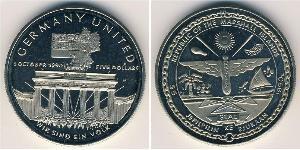 5 Dollaro Isole Marshall (1979 - ) Rame/Nichel 