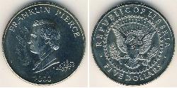 5 Dollaro Liberia (1847 - ) Rame/Nichel Franklin Pierce (1804 - 1869)