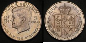 5 Dollaro Niue Rame/Nichel 
