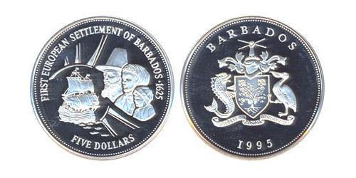 5 Dollaro Barbados  