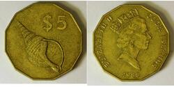 5 Dollaro Cook Islands (1965 - )  Elisabetta II (1926-2022)