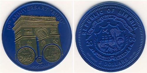5 Dollaro Liberia (1847 - )  