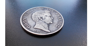 5 Drachma Kingdom of Greece (1832-1924) Silver Otto of Greece (1815 - 1867)
