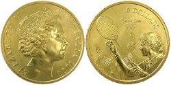 5 Dólar Isla de Man Bronce/Aluminio Isabel II (1926-2022)