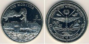5 Dólar Islas Marshall (1979 - ) Níquel/Cobre 