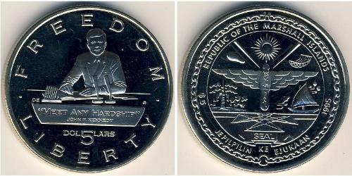5 Dólar Islas Marshall (1979 - ) Níquel/Cobre 