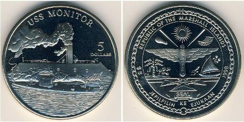 5 Dólar Islas Marshall (1979 - ) Níquel/Cobre 