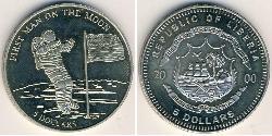 5 Dólar Liberia (1847 - ) Níquel/Cobre 