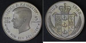 5 Dólar Niue (1974 - ) Níquel/Cobre 