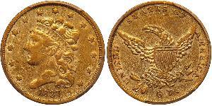 5 Dólar Estados Unidos de América (1776 - ) Oro 