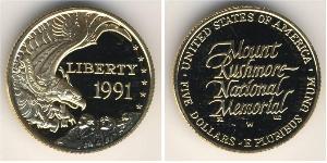 5 Dólar Estados Unidos de América (1776 - ) Oro 