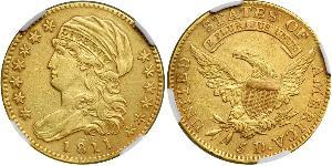 5 Dólar Estados Unidos de América (1776 - ) Oro 