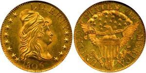5 Dólar Estados Unidos de América (1776 - ) Oro 
