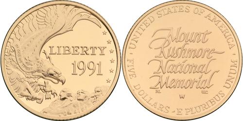 5 Dólar Estados Unidos de América (1776 - ) Oro 