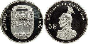 5 Dólar Palaos Palladium 