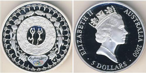 5 Dólar Australia (1939 - ) Plata Isabel II (1926-2022)