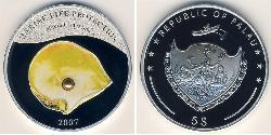 5 Dólar Palaos Plata 
