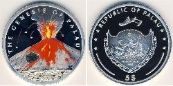 5 Dólar Palaos Plata 