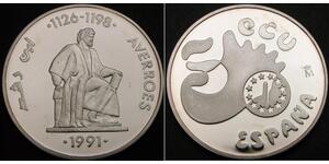 5 Ecu Spanien Argent 