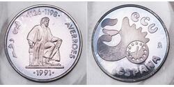 5 Ecu Spagna Argento 