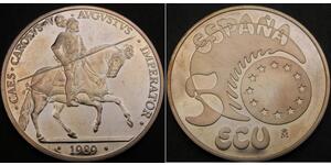 5 Ecu España Plata 