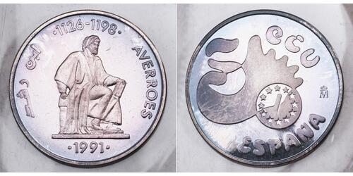 5 Ecu Spanien Silber 