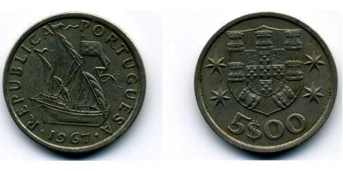 5 Escudo Estado Novo (Portugal) (1933 - 1974) Kupfer/Nickel 