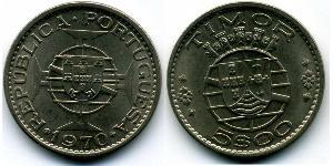5 Escudo Portugal / Osttimor (1702 - 1975) Kupfer/Nickel 