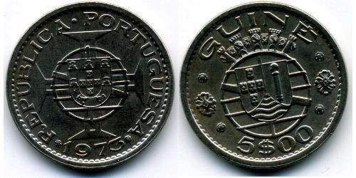 5 Escudo Portuguese Guinea (1474-1974) Kupfer/Nickel 