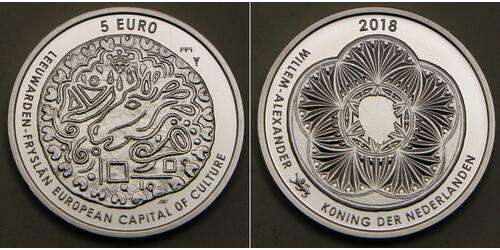 5 Euro Pays-Bas Argent 