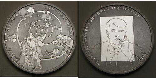 5 Euro Pays-Bas Argent 