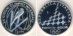 5 Euro Italia Argento 