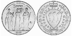 5 Euro San Marino (301 - ) Argento 