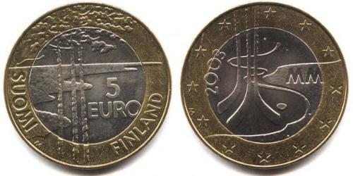 5 Euro Finlandia (1917 - ) Bimetal 
