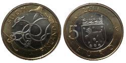 5 Euro 芬兰 Bimetal 