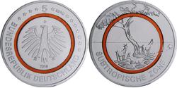 5 Euro Bundesrepublik Deutschland  (1990 - ) Kupfer 