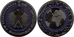 5 Euro Bundesrepublik Deutschland  (1990 - ) Kupfer 