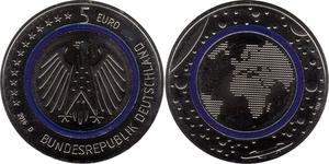5 Euro Bundesrepublik Deutschland  (1990 - ) Kupfer 