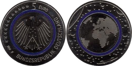 5 Euro Bundesrepublik Deutschland  (1990 - ) Kupfer 