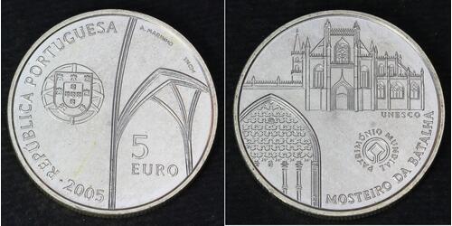 5 Euro Portugal Plata 